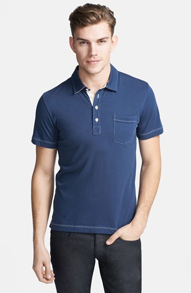 Billy Reid Pensacola Slim Fit Polo 43 Nordstrom Lookastic