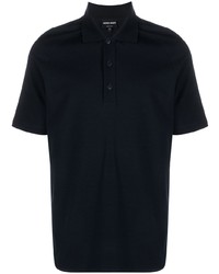 Giorgio Armani Piqu Drop Shoulder Polo Shirt