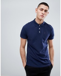 Tommy Jeans Pique Polo Shirt In Navy