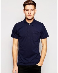 Selected Pique Polo Shirt With Concealed Placket