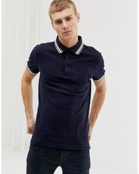 Cavalli Class Polo Shirt In Navy With