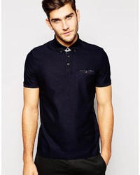 Ted Baker Polo Shirt With Honeycomb Jacquard