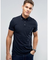Ted Baker Polo With Textured Collar