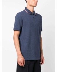 Moncler Raised Logo Cotton Polo Shirt