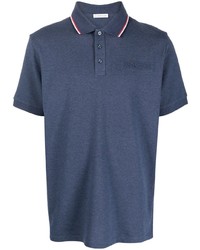 Moncler Raised Logo Cotton Polo Shirt