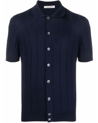 Fileria Ribbed Knit Cotton Polo Shirt