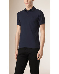 Burberry Ribbed Tipping Cotton Silk Polo Shirt