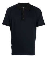 Dunhill Short Raglan Sleeve Wool Polo Shirt