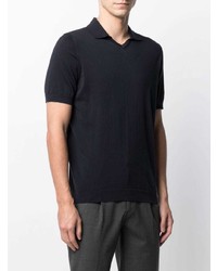Drumohr Short Sleeve Knit Polo Shirt