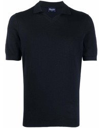 Drumohr Short Sleeve Knit Polo Shirt
