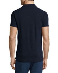 Orlebar Brown Short Sleeve Pique Polo Shirt Navy