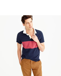 J.Crew Short Sleeve Rugby Polo Shirt In Navy
