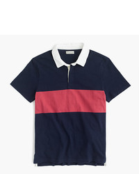 J.Crew Short Sleeve Rugby Polo Shirt In Navy