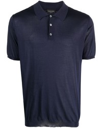 Roberto Collina Short Sleeve Silk Polo Shirt