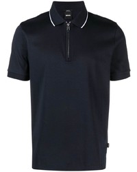 BOSS Short Sleeve Zip Polo Shirt