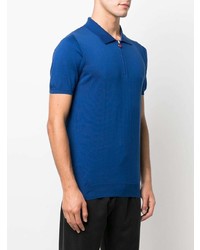 Kiton Short Sleeve Zipped Polo Shirt