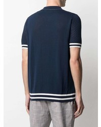 Daniele Alessandrini Short Sleeved Knitted Polo Shirt