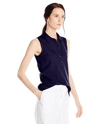 Lacoste Sleeveless Stretch Pique Slim Fit Polo Shirt