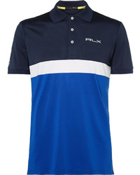 RLX Ralph Lauren Slim Fit Colour Block Stretch Piqu Golf Polo Shirt