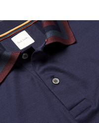 Paul Smith Slim Fit Contrast Tipped Cotton Jersey Polo Shirt