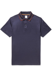 Paul Smith Slim Fit Contrast Tipped Cotton Jersey Polo Shirt