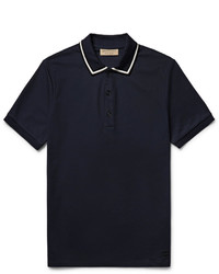 Burberry Slim Fit Contrast Tipped Cotton Piqu Polo Shirt