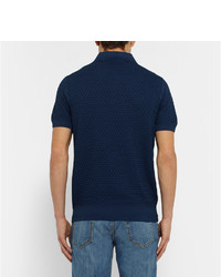 Tod's Slim Fit Knitted Silk Polo Shirt