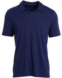John Varvatos Star Usa Johnny Collar Short Sleeve Polo Shirt Regal Blue