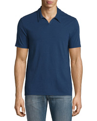 John Varvatos Star Usa Johnny Collar Short Sleeve Polo Shirt Regal Blue