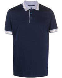Brunello Cucinelli Stripe Collar Polo Shirt