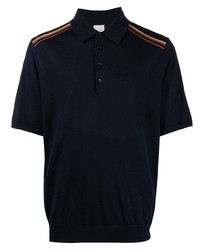 Paul Smith Stripe Detail Wool Polo Shirt
