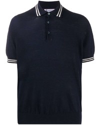 Brunello Cucinelli Stripe Trim Polo Shirt