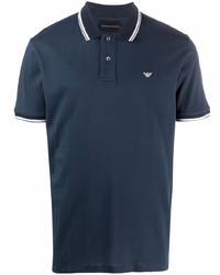 Emporio Armani Stripe Trim Polo Shirt