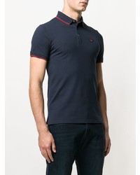 Emporio Armani Stripe Trimmed Polo Shirt