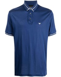 Emporio Armani Stripe Trimmed Polo Shirt