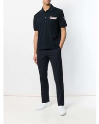 Moncler Striped Pocket Polo Shirt