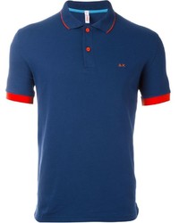 Sun 68 Neon Detail Polo Shirt