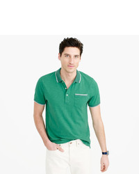 J.Crew Tall Textured Cotton Tipped Polo Shirt