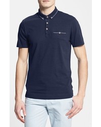 Ted Baker London Solid Knit Polo Navy 3