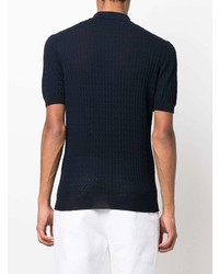 Tagliatore Textured Short Sleeve Polo Shirt