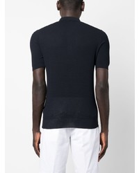 Lardini Textured Short Sleeved Polo Shirt
