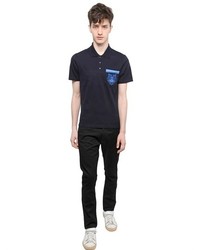 Kenzo Tiger Embroidered Cotton Pique Polo