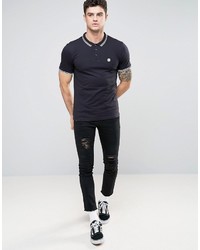 Le Breve Tipping Slim Fit Polo Shirt