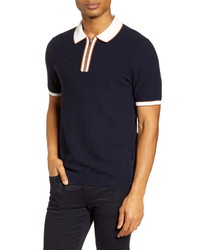 Reiss Tobago Tipped Zip Polo