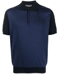 Corneliani Two Tone Short Sleeve Polo Shirt