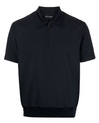 Emporio Armani Waffle Knit Polo Shirt