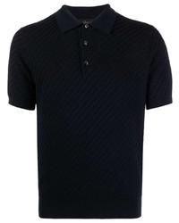 Brioni Waffle Knit Polo Shirt