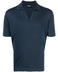 Drumohr Wingtip Collar Cotton T Shirt