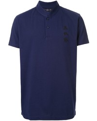 Shanghai Tang Xu Bing Mandarin Collar Polo Shirt