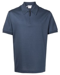 Brioni Zip Up Cotton Polo Shirt